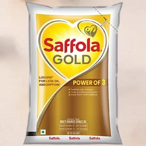 Saffola Gold Sunflower & Rice Bran Refined Cooking Oil